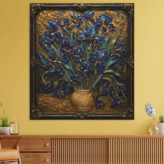 Impression de relief artistique Iris de Van Gogh | (Insitu(Salon))