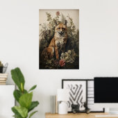 Impression de renard botanique, forêt sombre de l' (Bureau à domicile)