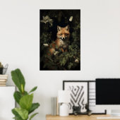 Impression de renard dans une forêt morose, impres (Bureau à domicile)