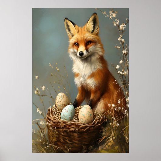 Impression de renard de Pâques, nurserie forestièr (Devant)