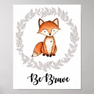 Impression de renard des bois