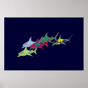 impression de requins décoratifs