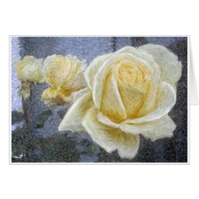 IMPRESSION DE ROSE JAUNE (Devant Horizontal)