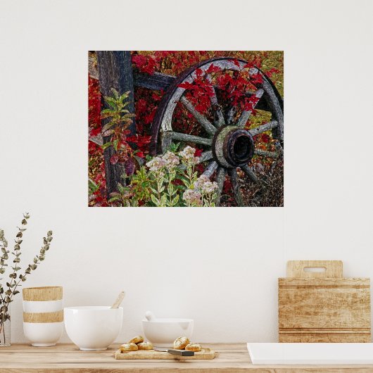 Impression de roue de wagon (Cuisine)