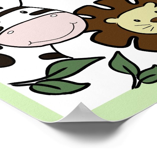 IMPRESSION DE SAFARI DANS LA JUNGLE Bébé Animaux d (Coin)