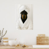 Impression de salle de bain amusante de Dobermann, (Cuisine)