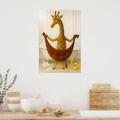Impression de salle de bain de girafe drôle, Giraf (Cuisine)