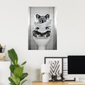 Impression de salle de bain de koala drôle rétro h (Bureau à domicile)