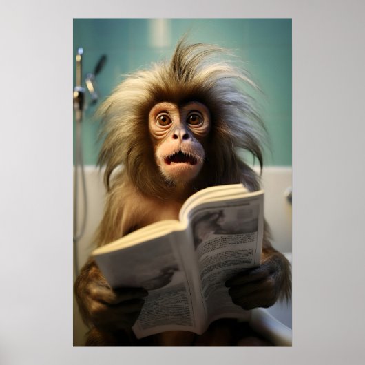 Impression de salle de bain de singe Marmoset drôl (Devant)