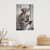 Impression de salle de bain drôle de vache des Hig (Cuisine)