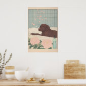 Impression de salle de bain Labrador au chocolat U (Cuisine)
