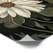 Impression de salle de bain papillon noir floral,  (Coin)
