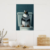 Impression de salle de bain pingouin drôle, Art de (Cuisine)