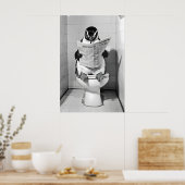 Impression de salle de bain pingouin drôle humour (Cuisine)