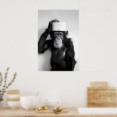Impression de salle de bain singe drôle Photo d'an (Cuisine)
