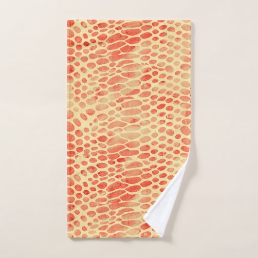 Impression de serpent aquarelle (Serviette à main)