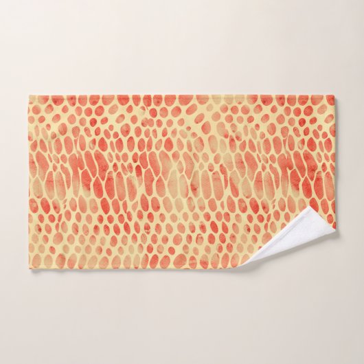 Impression de serpent aquarelle (Serviette à main)