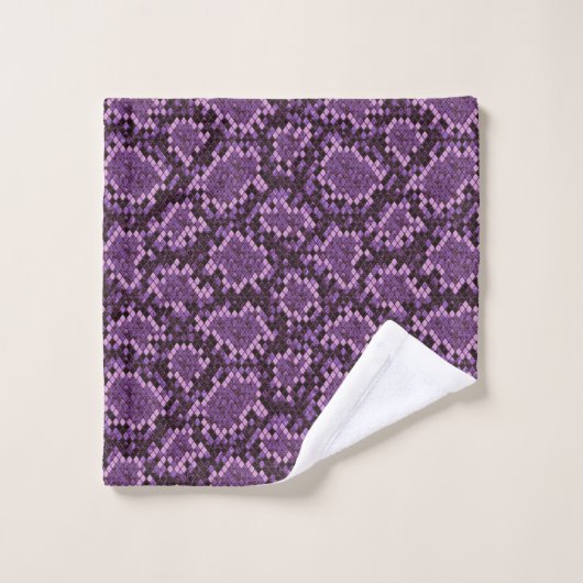 Impression de serpent violet (Gant de toilette)