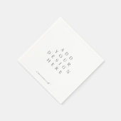 Impression de serviettes en papier sur mesure (Coin)