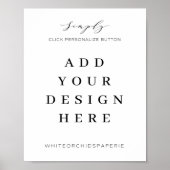 Impression de signalisation personnalisée 8"x10" (Devant)