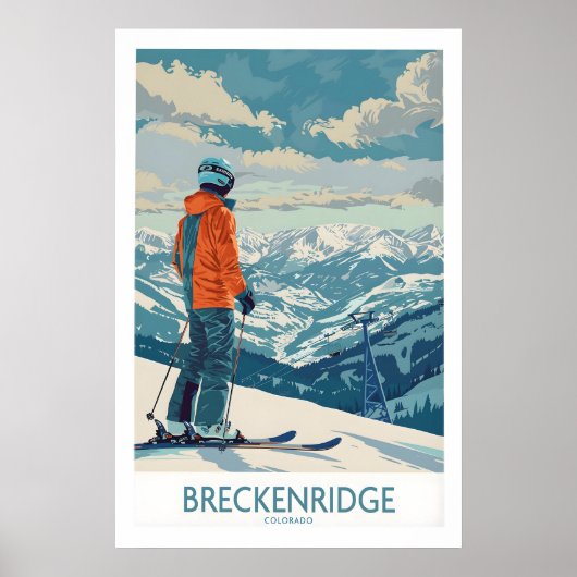 Impression de ski à Breckenridge - Colorado 1 (Devant)