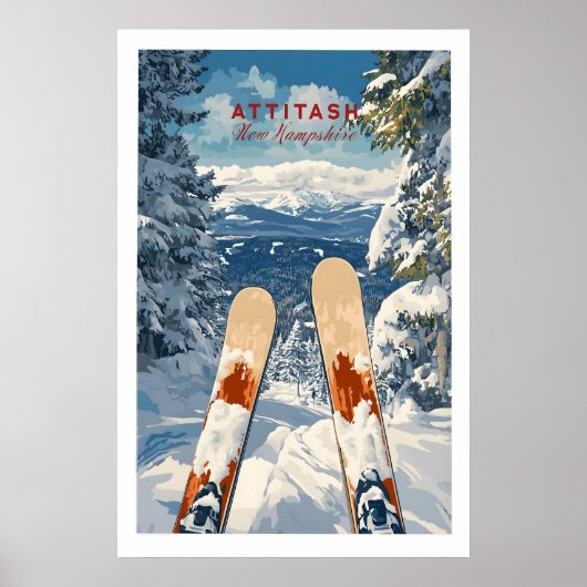 Impression de ski Attitash New Hampshire 1 (Devant)