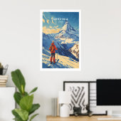 Impression de ski Cervinia Italie 1 (Bureau à domicile)