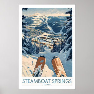 Impression de ski de Steamboat Springs - Colorado