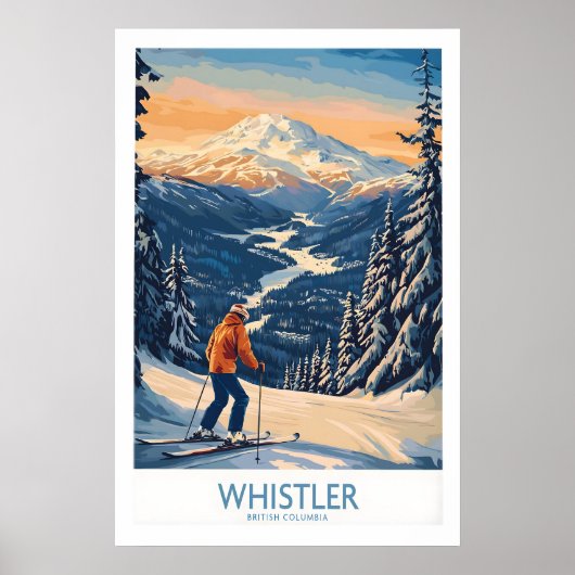 Impression de ski Whistler - Colombie-Britannique (Devant)
