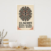 Impression de soleil aztèque - Rayons géométriques (Cuisine)