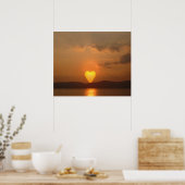 Impression de soleil en forme de cœur (Cuisine)
