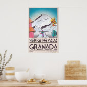 Impression de station de ski vintage - Montagne en (Cuisine)