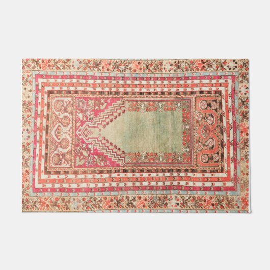 Impression de tapis de soie persan (Devant)