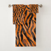 Impression de tigre d'aquarelle (En situation)