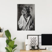 Impression de tigre en robe de chambre, Art d'anim (Bureau à domicile)