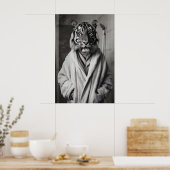Impression de tigre en robe de chambre, Art d'anim (Cuisine)