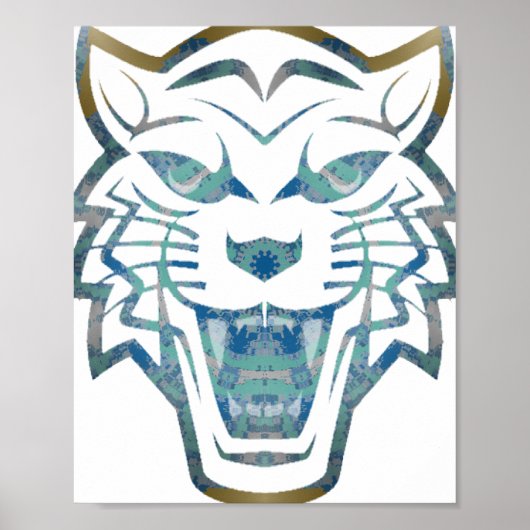 Impression de tigres Abstraites (Devant)