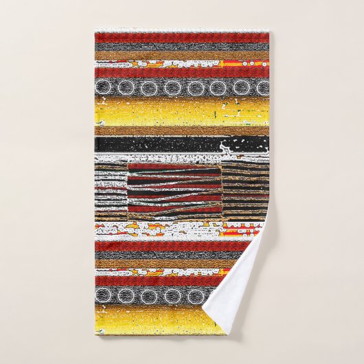 Impression de tissu boue (Serviette à main)