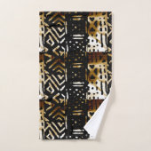 Impression de tissu de boue africaine (Serviette à main)