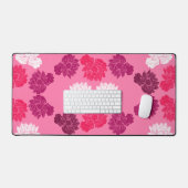 Impression de tissu de nénuphar rose (Clavier et souris)