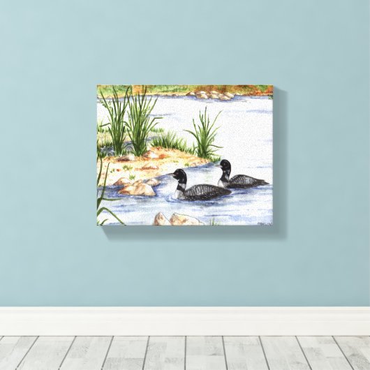 Impression de toile à deux hublots (Insitu (Plancher de Bois))