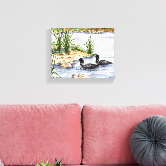 Impression de toile à deux hublots (Insitu(Salon))