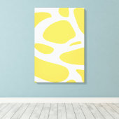 Impression de toile abstraite jaune blanc (Insitu (Plancher de Bois))