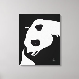 Impression de toile Abstraite Panda géante