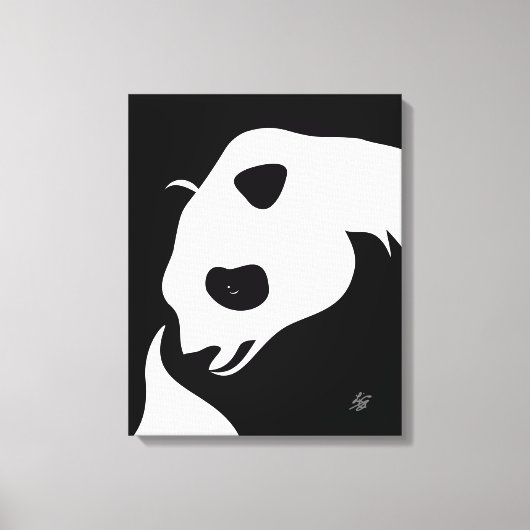 Impression de toile Abstraite Panda géante (Recto)