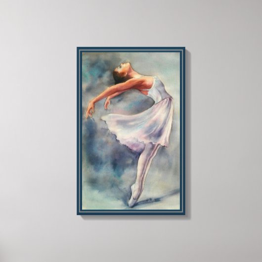 Impression de toile - Aquarelles Ballerina (Recto)