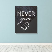 impression de toile avec citation de texte n'aband (Insitu (Plancher de Bois))