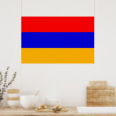 Impression de toile avec Drapeau d'Arménie (Cuisine)