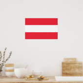 Impression de toile avec Drapeau d'Autriche (Cuisine)
