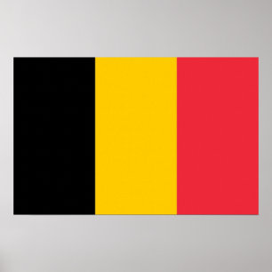 Impression de toile avec Drapeau de Belgique